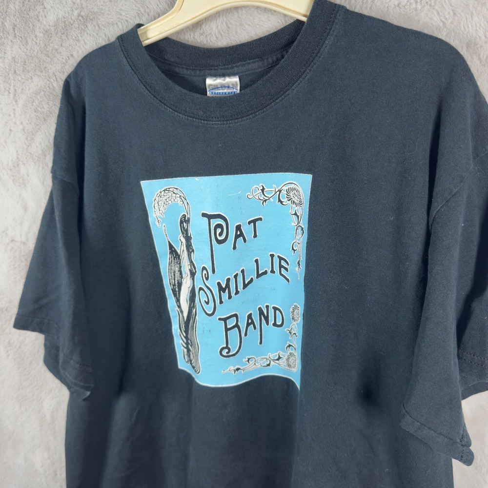 Gildan Pat Smillie Band Shirt‎ Mens XL Black Short Sleeve Heavyweight Cotton Tee